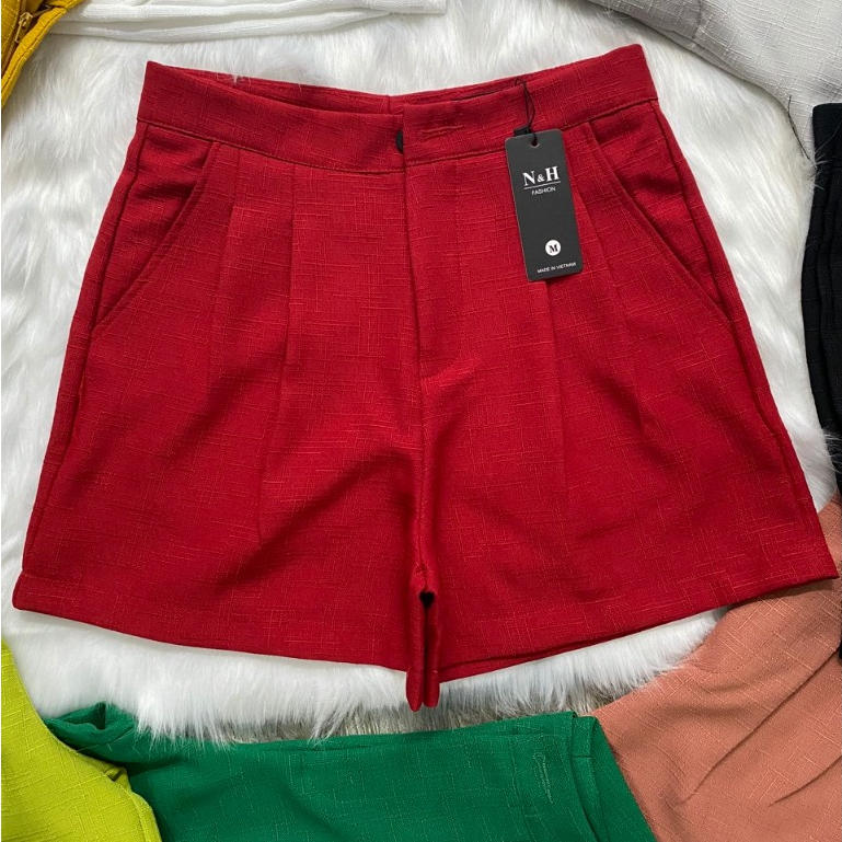 🌼  Quần Đùi Nữ Vải LINEN Gân Cao Cấp - Thời Trang Và Sự Thoải Mái 🌼