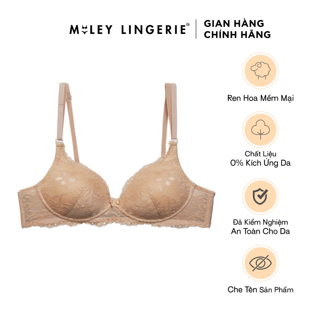 Áo Ngực Ren Không Gọng Mút Mỏng Miley Lingerie BRL09005