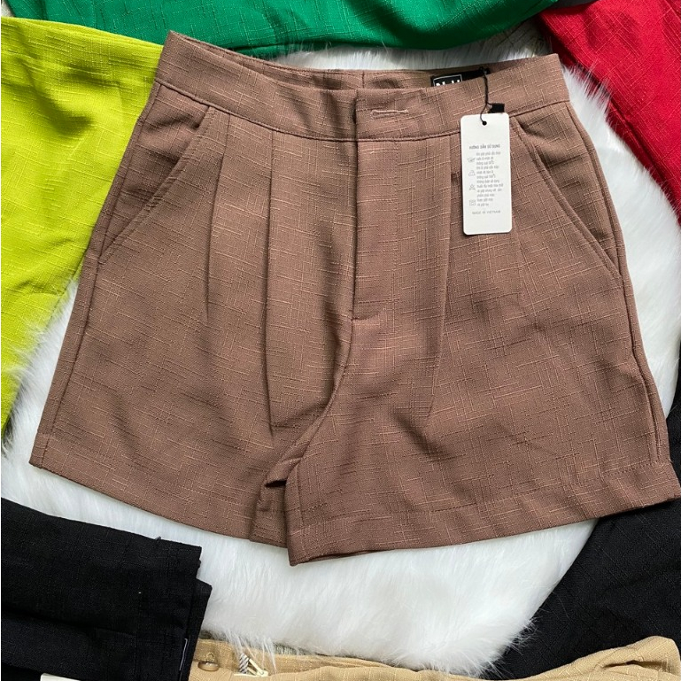 🌼  Quần Đùi Nữ Vải LINEN Gân Cao Cấp - Thời Trang Và Sự Thoải Mái 🌼