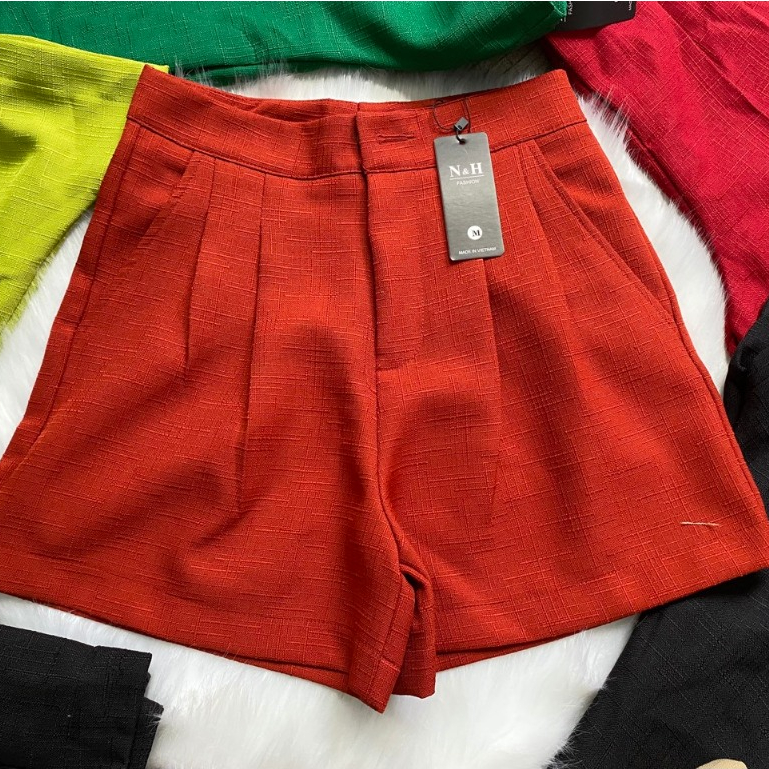 🌼  Quần Đùi Nữ Vải LINEN Gân Cao Cấp - Thời Trang Và Sự Thoải Mái 🌼