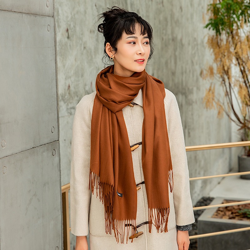 Khăn cashmere màu xanh dễ thương THY THY STORE