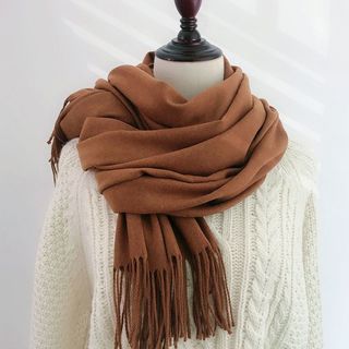 Khăn cashmere màu xanh dễ thương THY THY STORE
