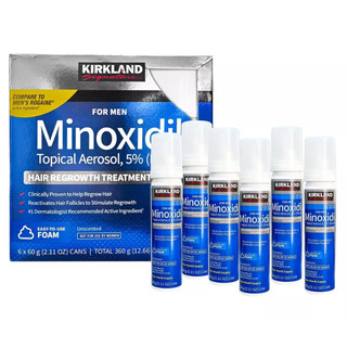 Dung dịch mọc Râu Tóc Kirkland Minoxidil 5% Foam (Dạng bọt)