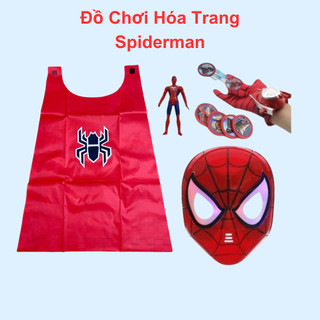Đồ chơi áo choàng siêu nhân áo choàng người nhện spiderman đa dạng phụ kiện cho bé hóa trang vui chơi