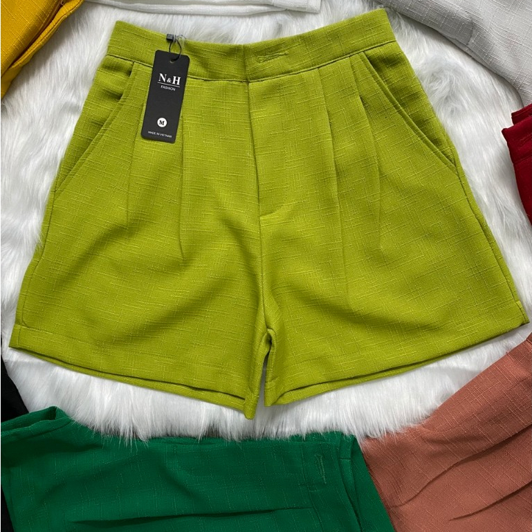 🌼  Quần Đùi Nữ Vải LINEN Gân Cao Cấp - Thời Trang Và Sự Thoải Mái 🌼