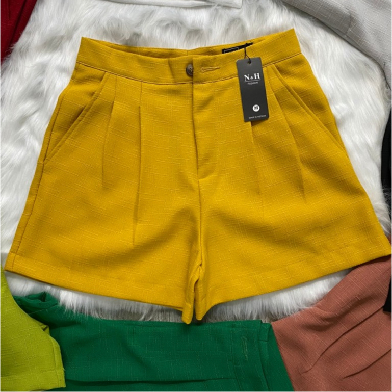 🌼  Quần Đùi Nữ Vải LINEN Gân Cao Cấp - Thời Trang Và Sự Thoải Mái 🌼