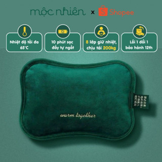 Túi chườm nóng (túi sưởi) - túi chườm bụng kinh HZ008 HanzHeng vải nhung mềm mịn - Sạc chống cháy