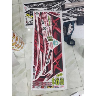 Tem Rời Exciter Mx 150 Dán Xe Đỏ