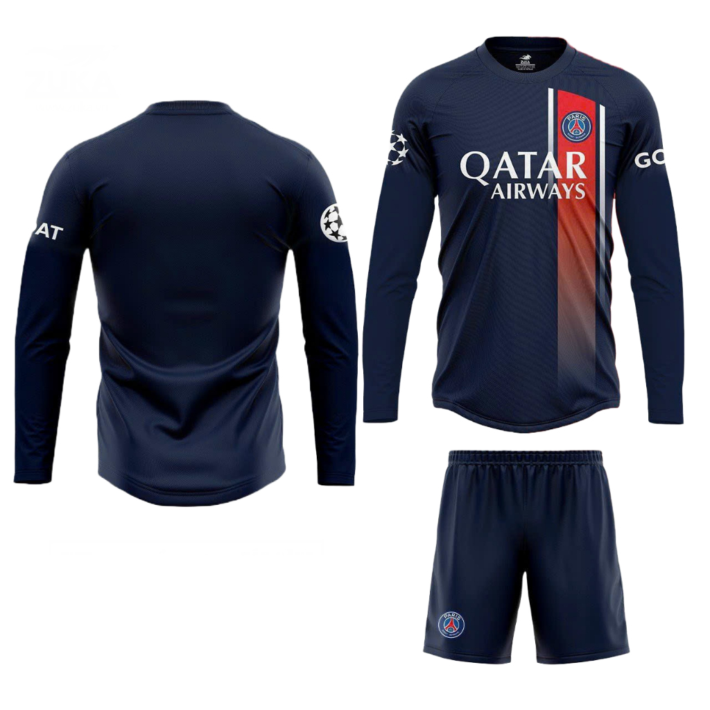 (Dài tay) Bộ quần áo bóng đá câu lạc bộ PSG 2022 - Mẫu Áo bóng dài tay CLB giải vô địch Pháp HÀNG MỚ