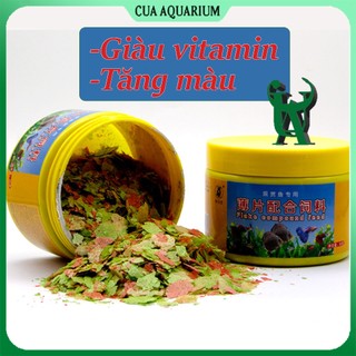 Thức ăn cho cá cảnh, koi, vàng, 7 màu, betta, thuỷ sinh | Cám dạng lá
