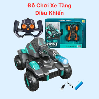 Xe tăng điều khiển từ xa mô hình xe tăng cao cấp vượt địa hình thiết kế hiện đại chất liệu siêu bền