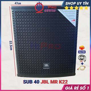 Loa sub điện 40 jbl mr k22 700w công suất lớn - tặng dây av, loa sub bass 40 karaoke gia đình - h2pro audio