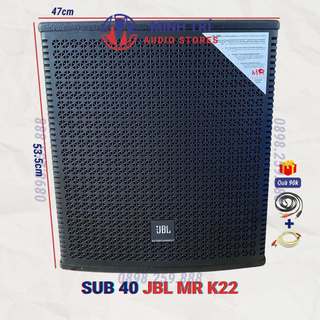 Loa sub 40 jbl mr k22 700w karaoke gia đình công suất lớn - tặng dây av, loa sub điện bass 40 jbl