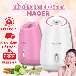 Máy xông hơi nước dưỡng da mini maoer 2 trong 1, máy xông mặt thảo dược, máy xông hơi hoa quả, xông tinh dầu x376