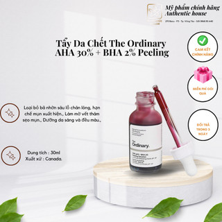 Tẩy da chết the ordinary aha 30% + bha 2% peeling