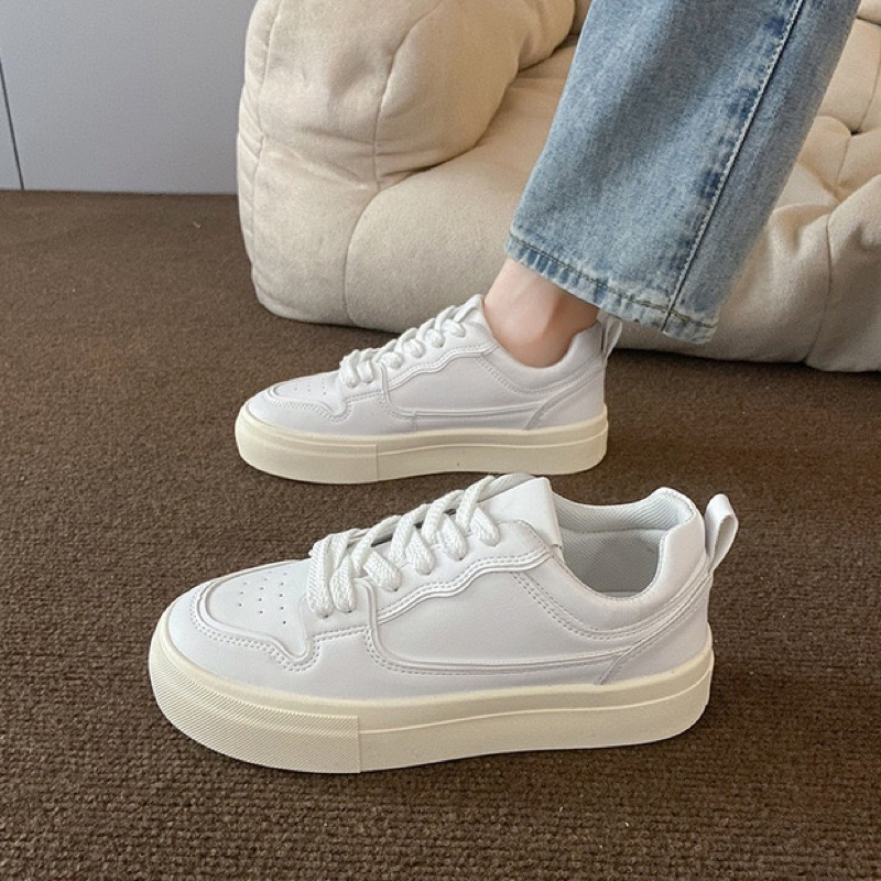 Giày thể thao nữ đế bằng giày sneaker basic