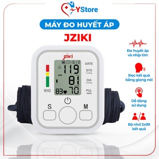 Máy đo huyết áp bắp tay JZIKI hàng chính hãng, đo tự động, không cần bơm tay, đo chính xác và nhanh chóng