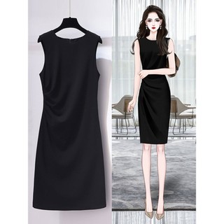 MẬP STYLE ĐẦM THUN ĐEN SÁT NÁCH, CHẤT THUN POLY CAO CẤP, CO GIÃN, THIẾT KẾ MAY XẾP EO CHE BỤNG TỐT SIZE 50-90 KG