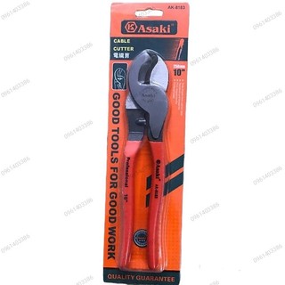 Kìm cắt dây cáp điện ,dây cáp lụa Asaki 8183