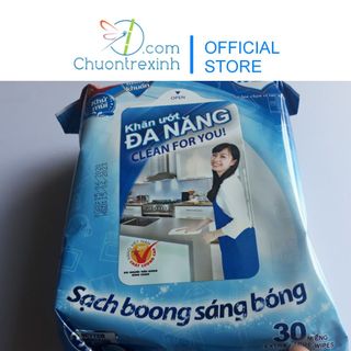 Khăn ướt đa năng gói 30 tờ Nano/Choice L an toàn cho da tay chuyên dùng cho nhà bếp