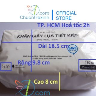 Khăn giấy rút lụa (2 lớp) tiết kiệm Choice L VinaTissue Elène 180 tờ/gói Lotte Hàn Quốc loại chuẩn xịn