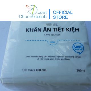 Giấy ăn khăn ăn tiết kiệm 2 lớp nguyên chất Choice L 200 Tờ/gói 190mm x 100mm