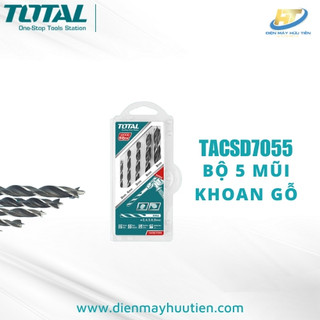 Bộ mũi khoan gỗ 5 chi tiết total tacsd7055