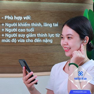 Máy Trợ Thính Không Dây Cao Cấp VHP220, Tai Nghe Trợ Thính Người Già