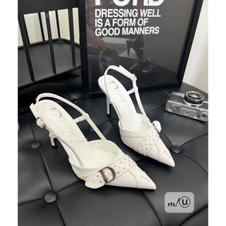 Sandal cao gót gót nhọn bít mũi hàng cao cấp fullbox