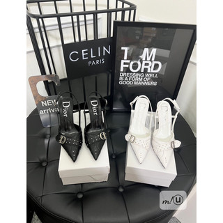 Sandal cao gót gót nhọn bít mũi hàng cao cấp fullbox