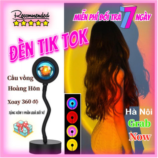 Đèn LED nhiều mầu, chiếu hiệu ứng bình minh hoàng hôn làm đèn DECOR trang trí, có thể điều chỉnh độ cao
