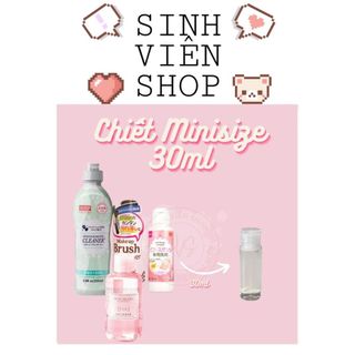 Nước rửa cọ và mút trang điểm minisize chiết Daiso 30ml vệ sinh dụng cụ trang điểm