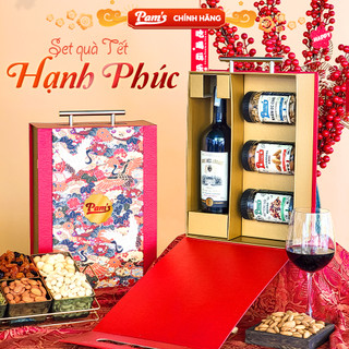 Bộ Quà Tặng 2024 Pams - Set Quà Tết Hạnh Phúc - Quà Tặng Cao Cấp Xuân Giáp Thìn Cho Người Thân, Doanh Nghiệp