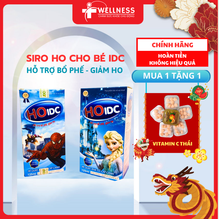 Siro ho, siro ho cho bé IDC, thuốc ho LAFON HO, giảm ho đơm, ho khan, hộp 125ml SIBERIAN