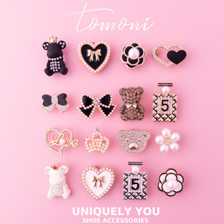 Charm Đính Đá, Jibbitz, Sticker Mặt Đá Kim Loại Trang Trí Giày Dép Sang Trọng MĐ5