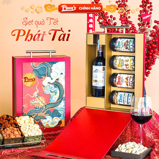 Bộ Quà Tặng 2024 Pams - Set Quà Tết Phát Tài - Quà Tặng Cao Cấp Xuân Giáp Thìn Cho Người Thân, Doanh Nghiệp