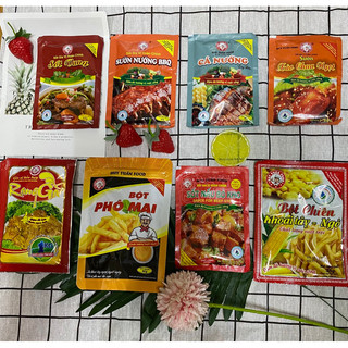 Gói xốt/ sốt ướp thịt nướng / sốt bò kho, /gà nướng/sốt xá xíu/ kho cá/ kho thịt huy tuấn