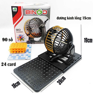 Bộ đồ chơi lô tô BINGO neo lồng cao cấp cho bé đồ chơi lô tô kêu số trúng thưởng vui nhộn