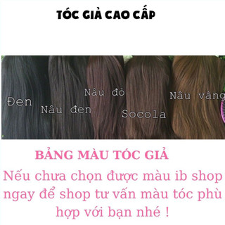 Tóc giả nữ cả đầu xoăn A14