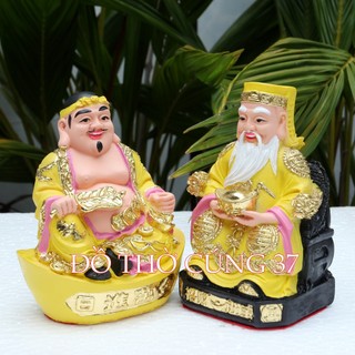[ Cao 14,5 cm ] TƯỢNG THẦN TÀI  THỔ ĐỊA COMPOSITE [ ÁO VÀNG ]