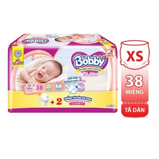 [Chính hãng] Tã dán Sơ sinh Bobby siêu thấm - khô thoáng (Cho bé dưới 5kg)