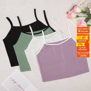 AT300 Áo hai dây cotton màu ngẫu nhiên mặc trong cho nữ.