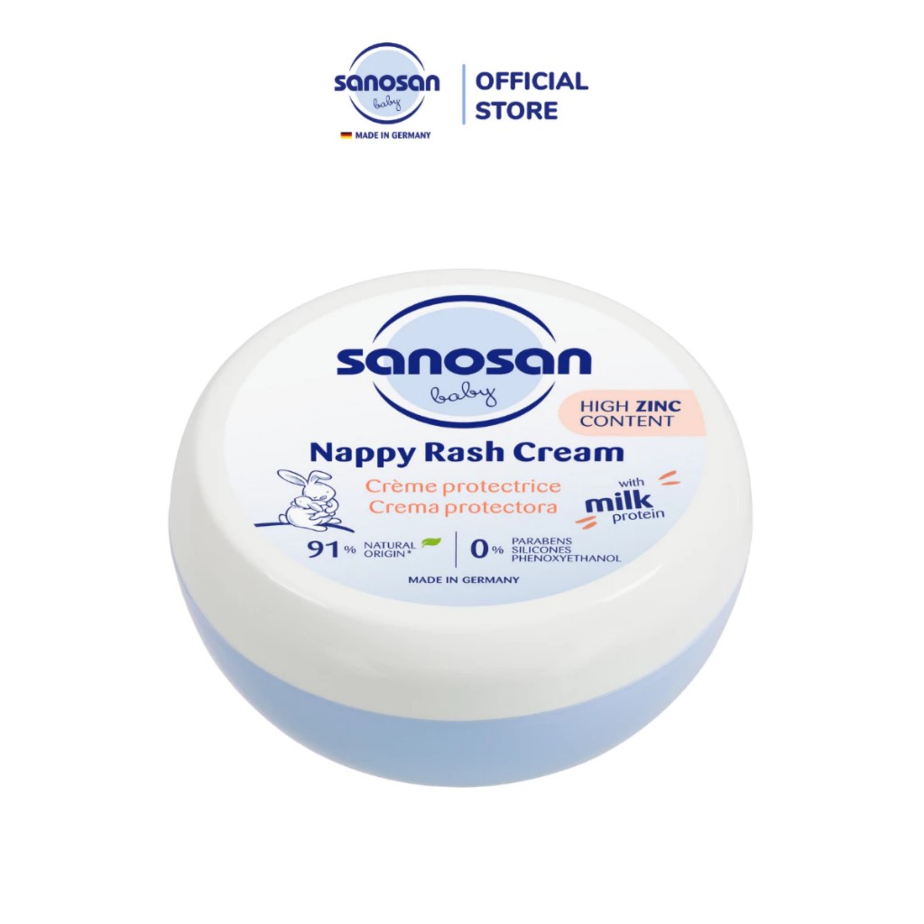 Kem chống/ngừa hăm Sanosan Baby Nappy Rash Cream 150ML