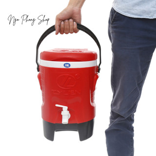Bình tròn vòi Tý Liên , Thùng đá tròn Supercool Tý Liên. Giữ lạnh lâu, tay cầm chắc chắn, có vòi xả.