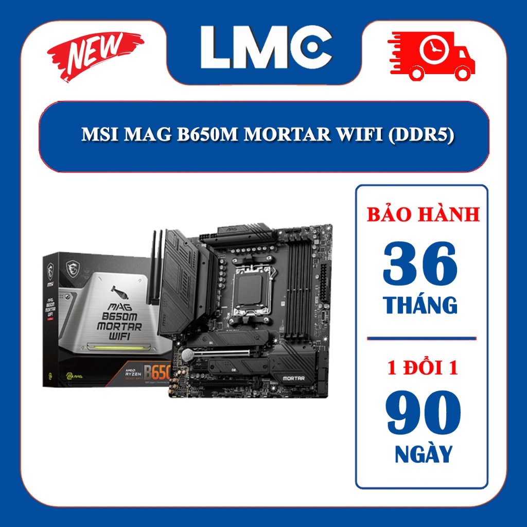 Bo Mạch Chủ MSI MAG B650M MORTAR WIFI (DDR5) NK - Bảo hành 36 tháng | BigBuy360 - bigbuy360.vn