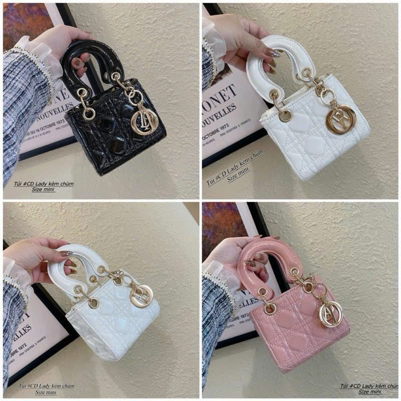 Túi la dy di ô mini cầm tay ,đeo chéo sz 12 xinh lắm ạ