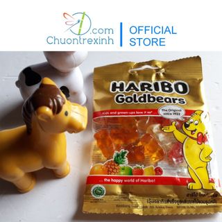 [Hàng tặng không bán] Kẹo dẻo tuổi thơ Haribo Goldbears bịch 30g