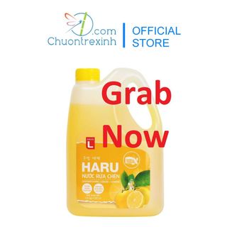 Nước rửa chén chai 1.5Kg Haru Hương Chanh Choice L giao Grab Nowship