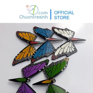 BTRE Bộ 5 con bướm tre xuất khẩu khác màu nhau giao màu ngẫu nhiên