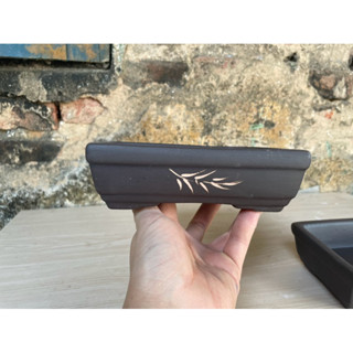  CHẬU MINI CHỮ NHẬT  14x10x5~~16x12x5  trồng bonsai sen đá cây cảnh cây phong thuỷ mini 